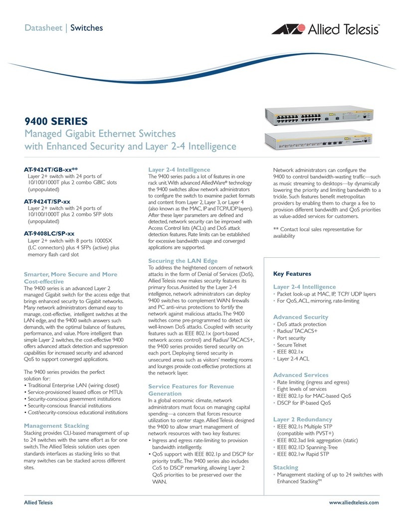 Allied Telesis AT-9424T/GB Series datasheet Allied Telesis AT-9424T/GB Series datasheet