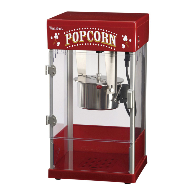 West Bend STIR CRAZY 2.5 OZ. THEATER-STYLE POPPER User manual
