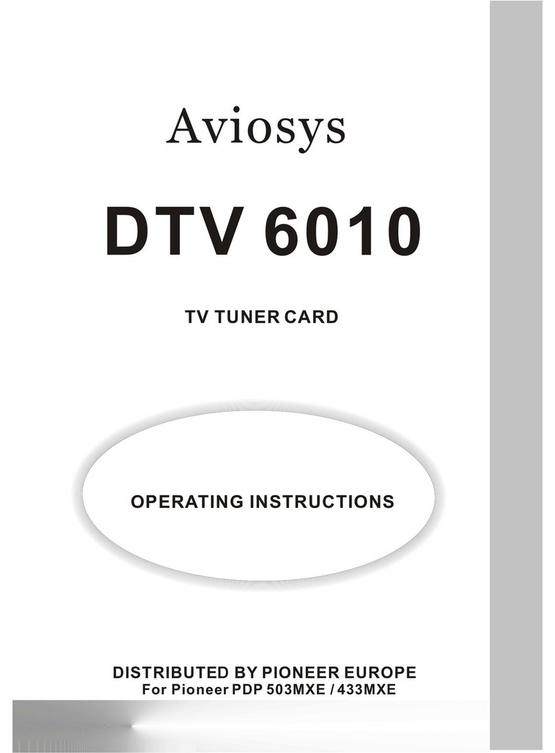 Pioneer Aviosys DTV 6010 User manual