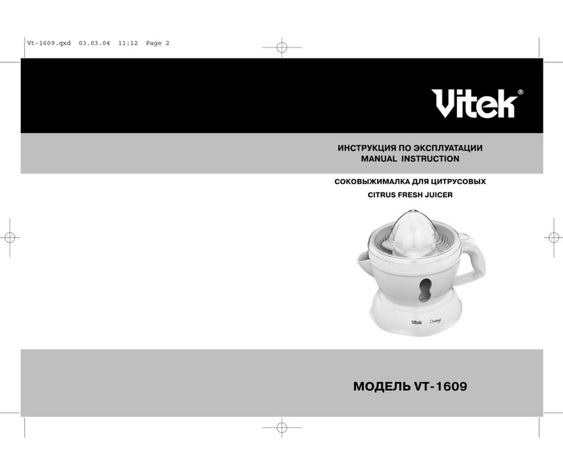 Vitek VT-1609 Manual instruction
