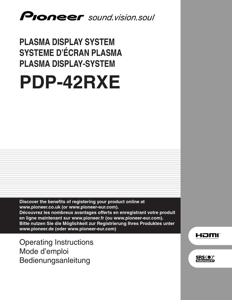 Pioneer PDP-42RXE User manual