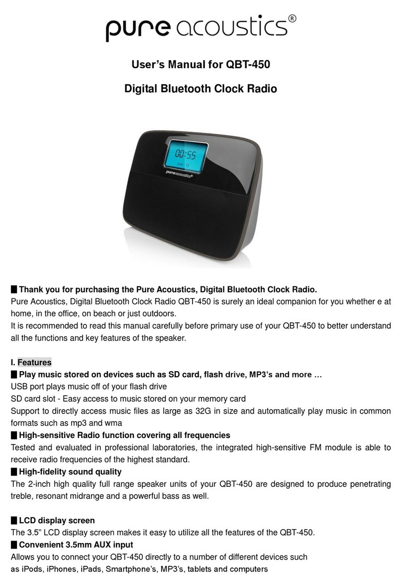 Pure Acoustics QBT-450 user manual
