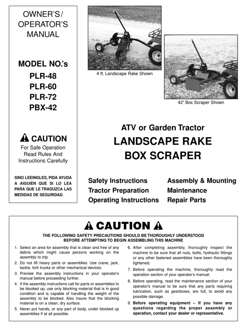Worksaver PLR-48, PLR-60, PLR-72, PBX-42 Operator's manual