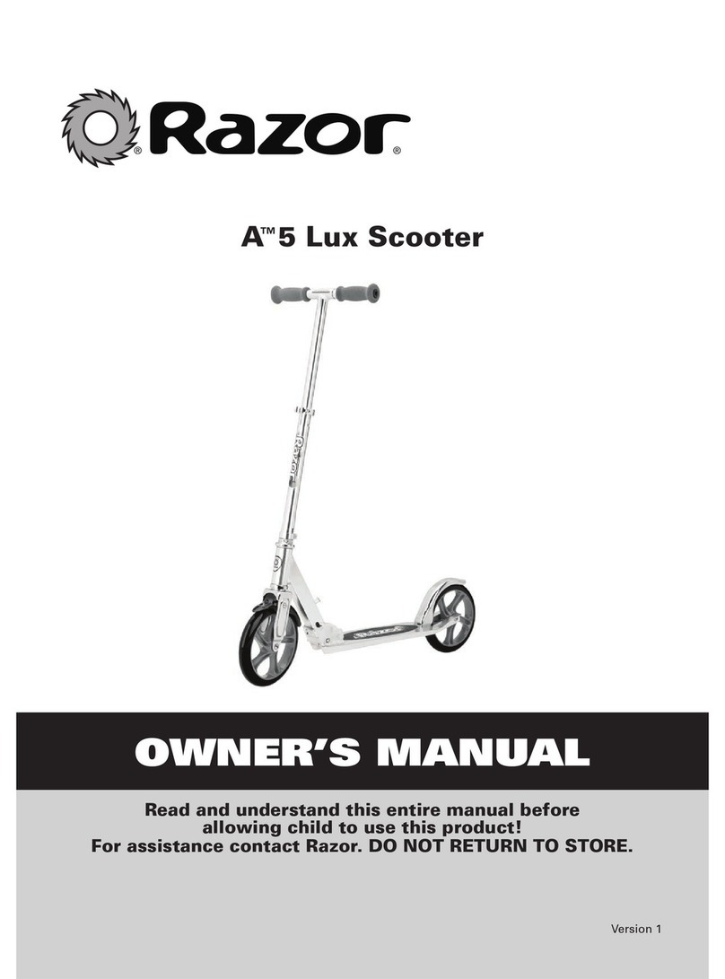 Razor A 5 Lux User manual Razor A 5 Lux User manual