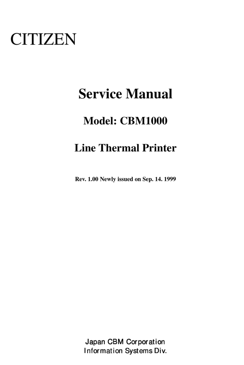 Citizen CBM-1000 User manual