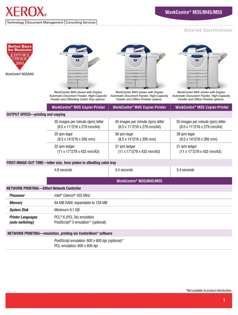 Xerox WorkCentre M35 User manual
