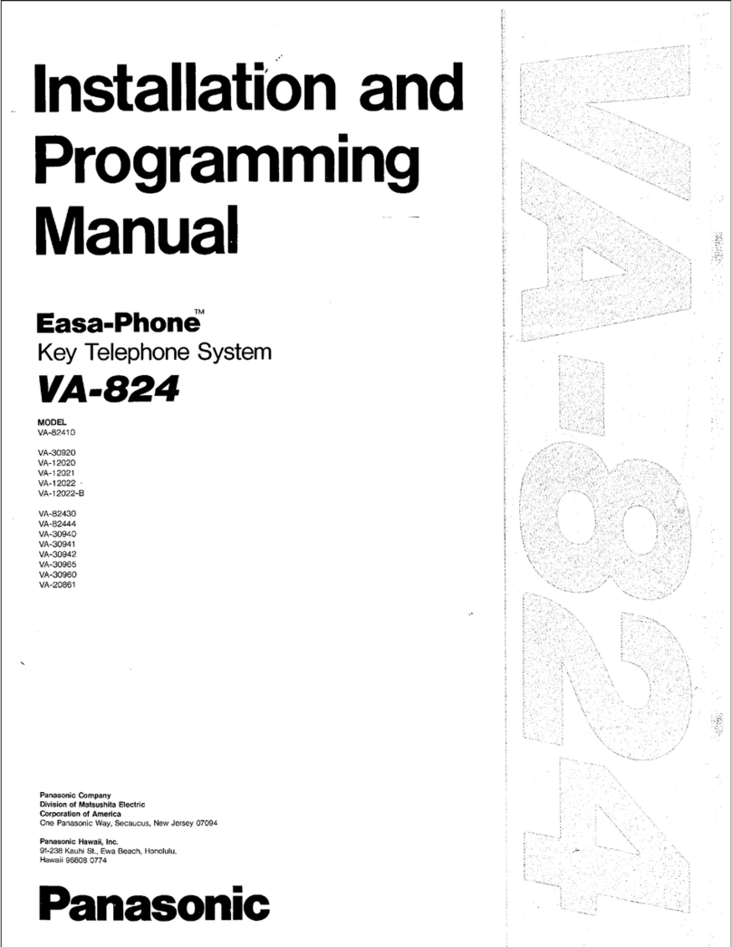 Panasonic Easa-Phone VA-824 Assembly instructions Panasonic Easa-Phone VA-824 Assembly instructions