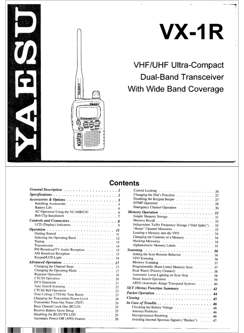 Yaesu VX-1R User manual