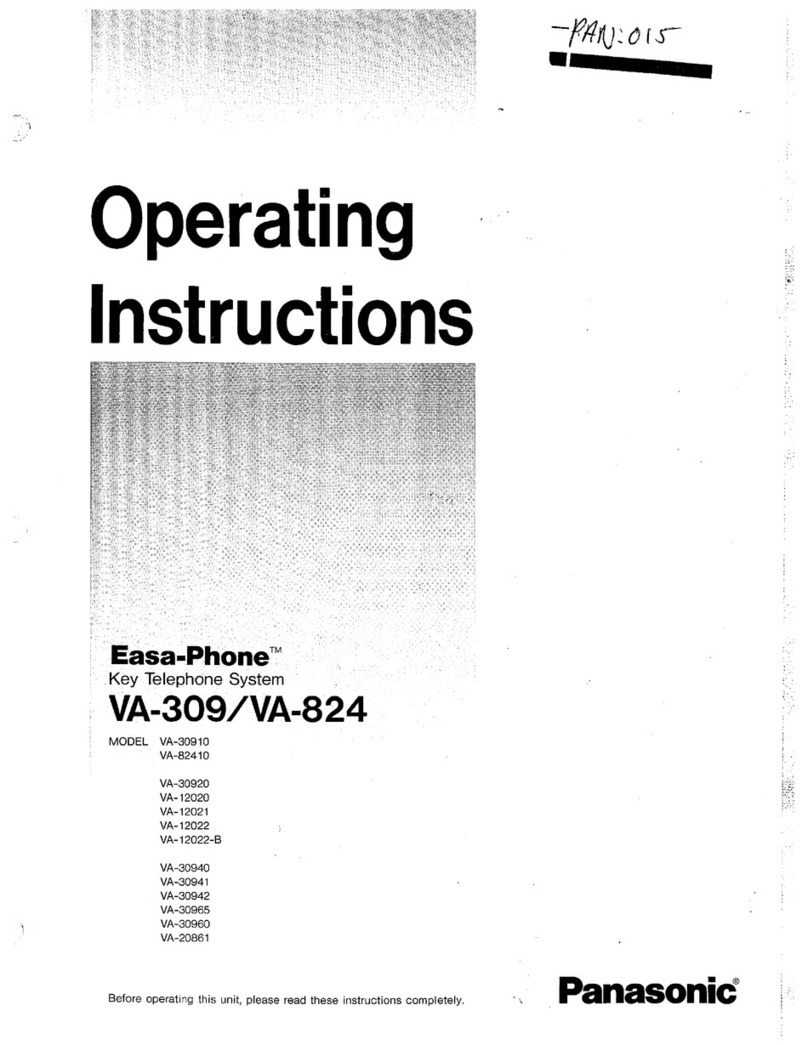 Panasonic Easa-Phone VA-30910 User manual