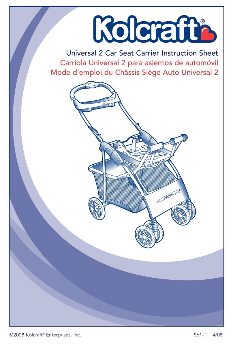 Kolcraft Universal 2 Car Seat Carrier instruction sheet
