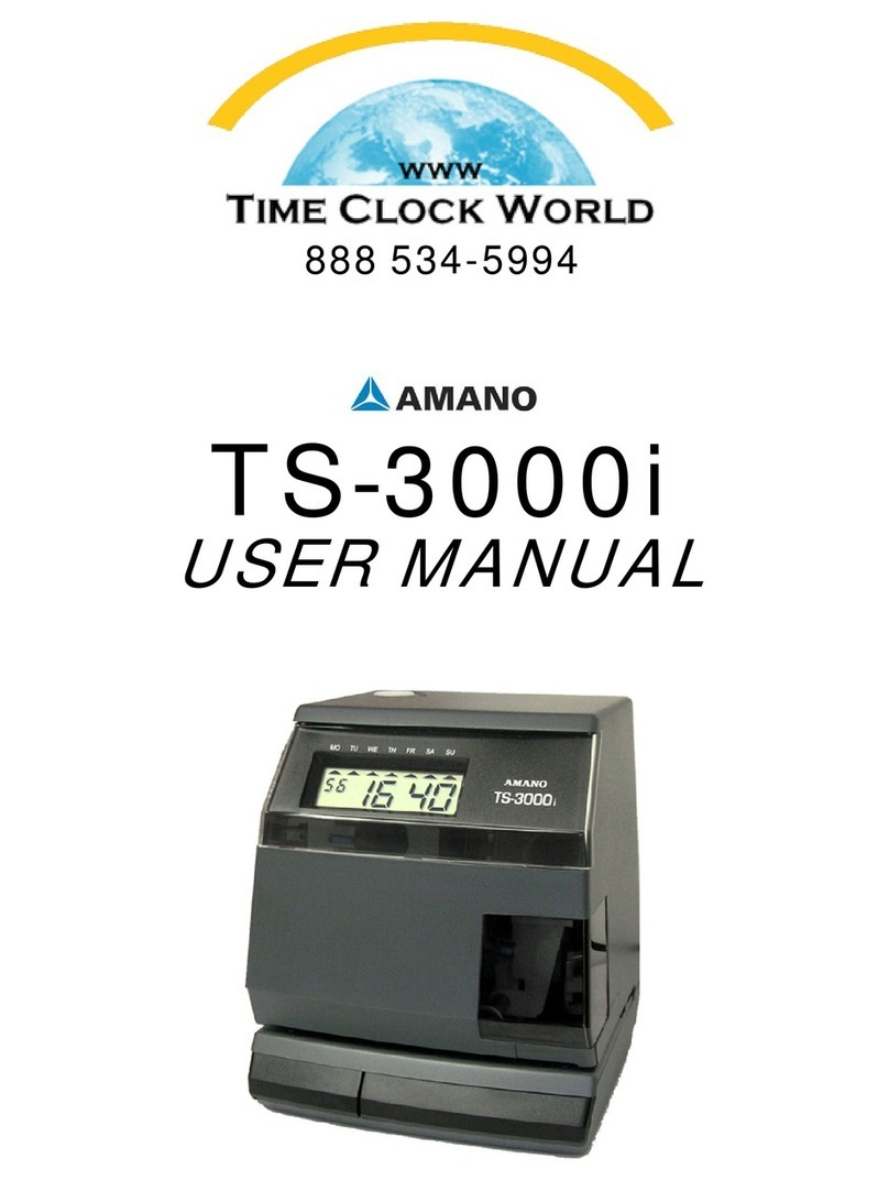 Amano TS-3000i User manual