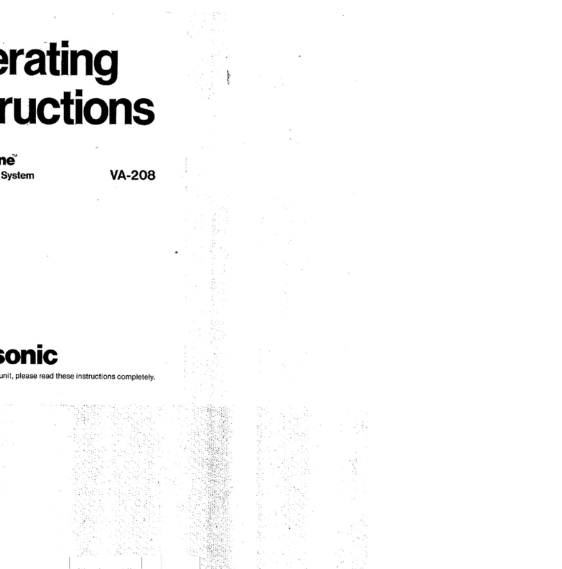 Panasonic Easa-Phone VA-208 Operating	 instruction