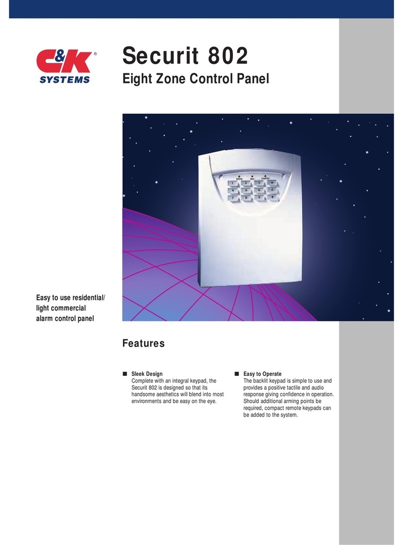 C & K Systems Securit 802 Owner's manual