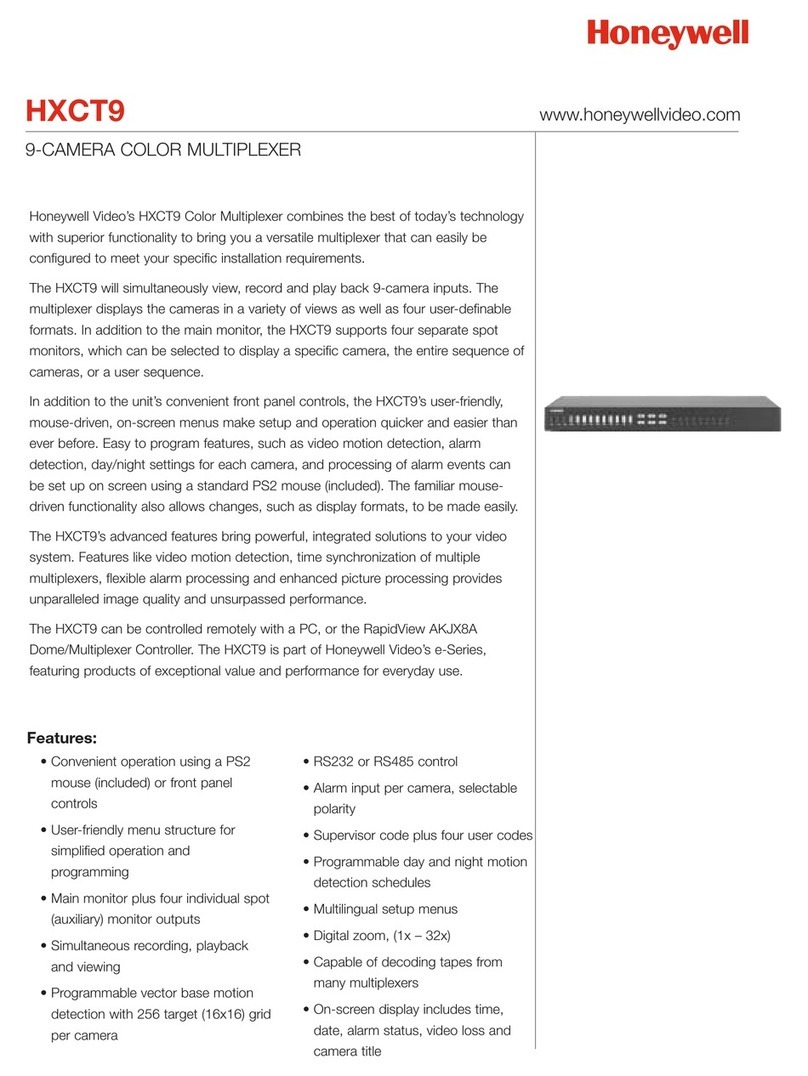 Honeywell HXCT9 specification