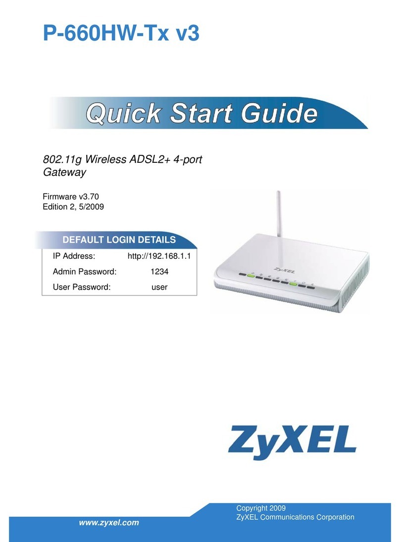 ZyXEL Communications P-660HW-Tx v3 Series User manual