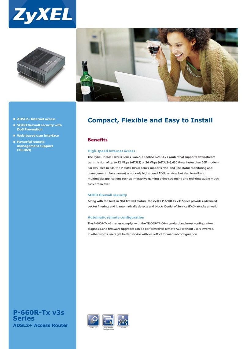 ZyXEL Communications P-660R-Tx v3s Series User manual
