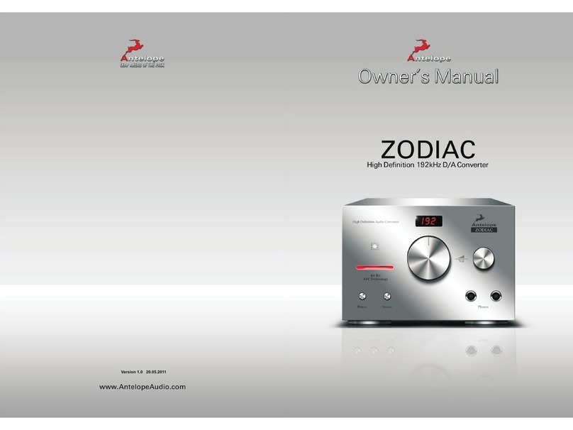 Antelope Zodiac User manual