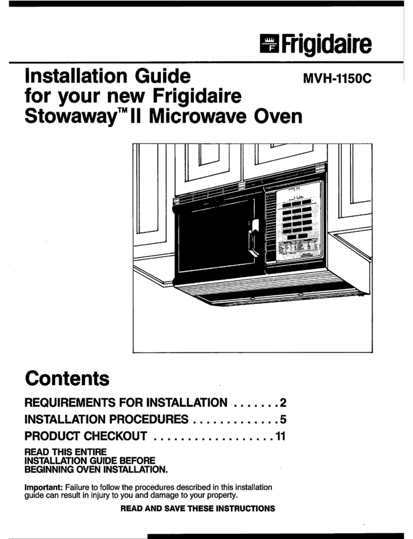 Frigidaire MVH-1150C User manual