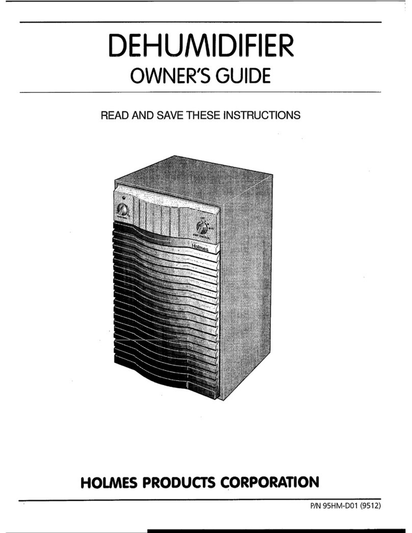 Holmes Dehumidifier owner's guide