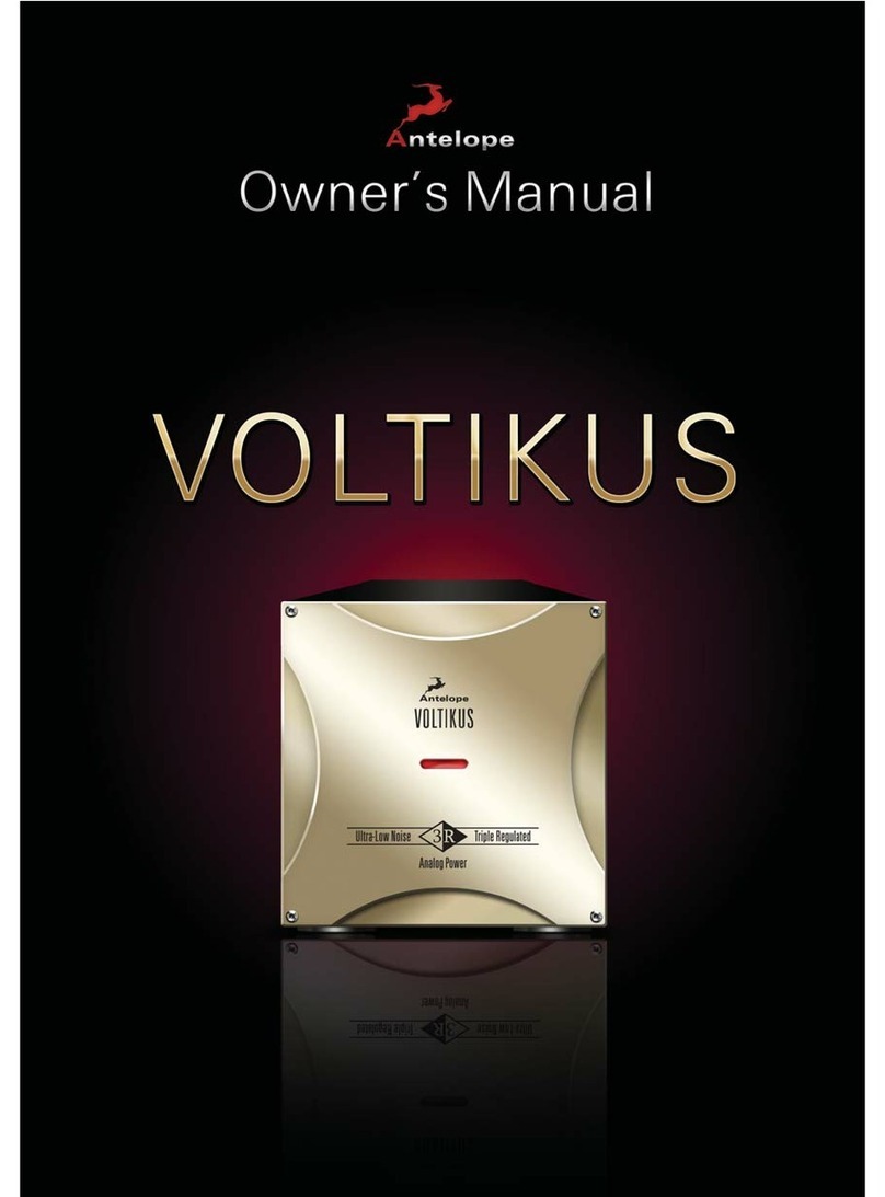 Antelope Voltikus owner's manual