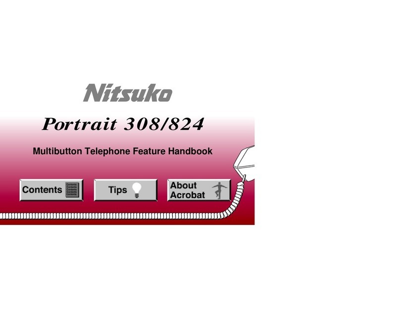 Nitsuko Portrait 308 Handbook