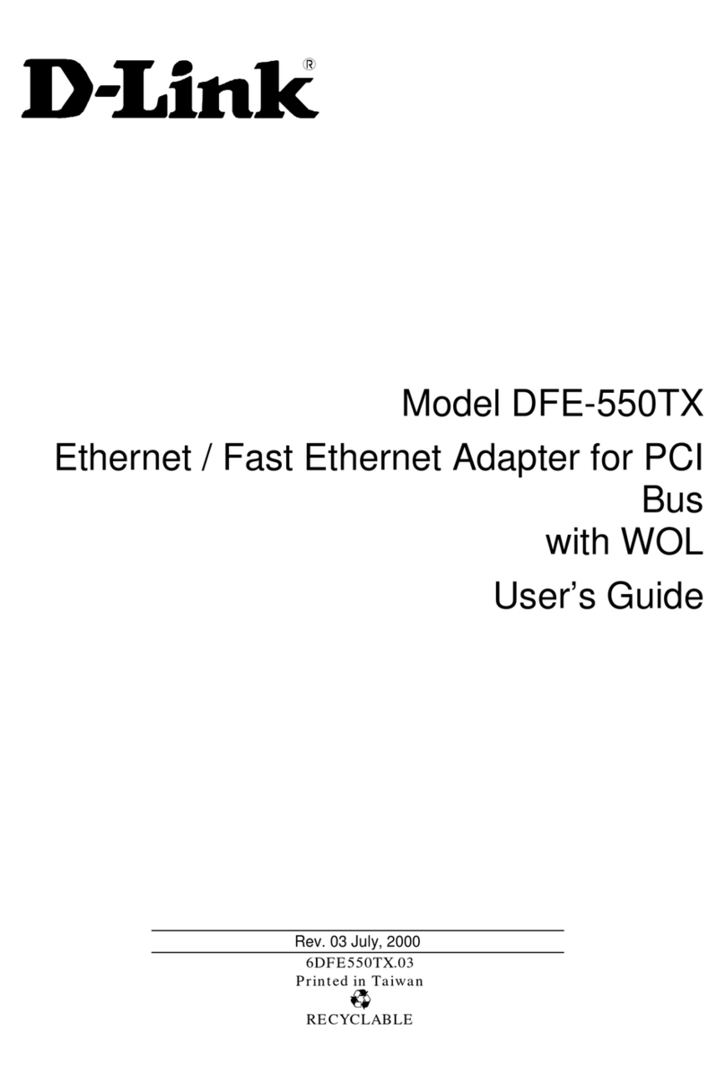 D-Link DFE-550TX User manual D-Link DFE-550TX User manual