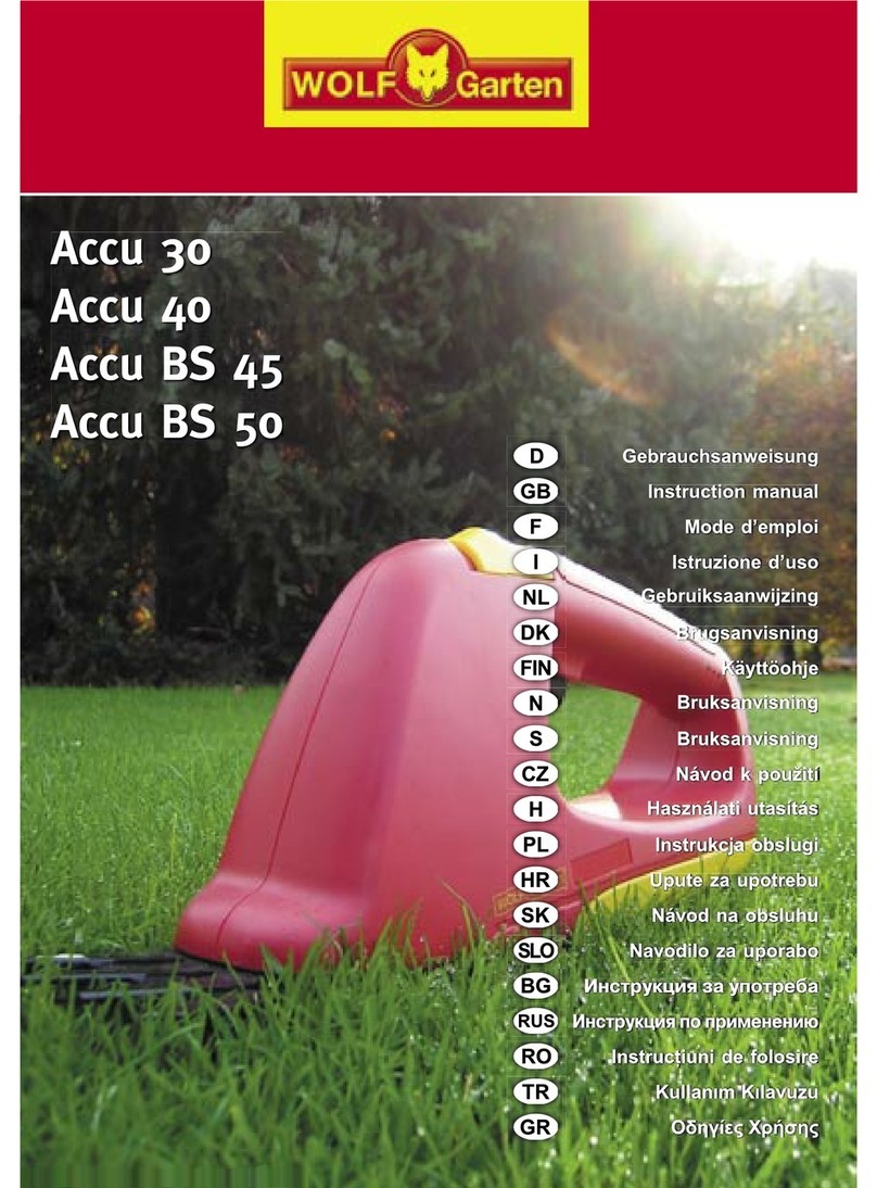 Wolf Garten Accu BS 50 instruction manual