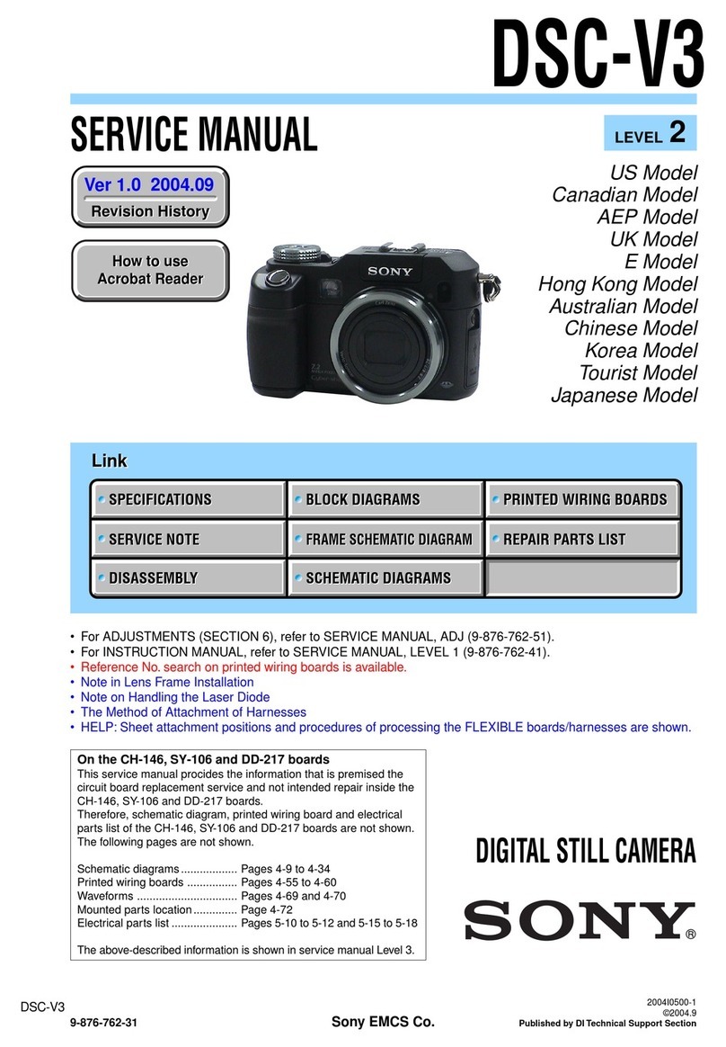 Sony DSC-V3 Service manual