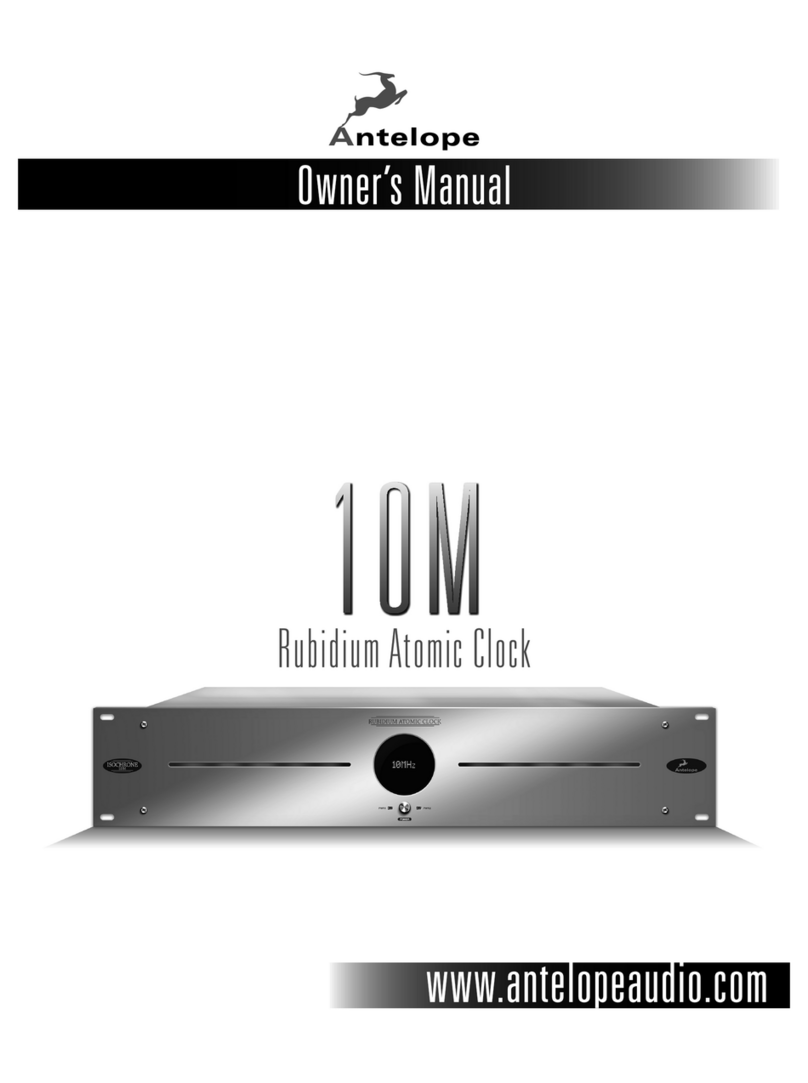 Antelope 10M owner's manual