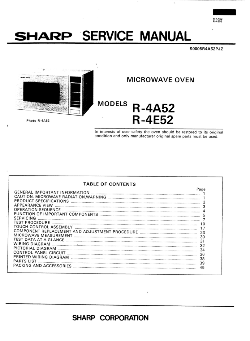 Sharp R-4A52 User manual