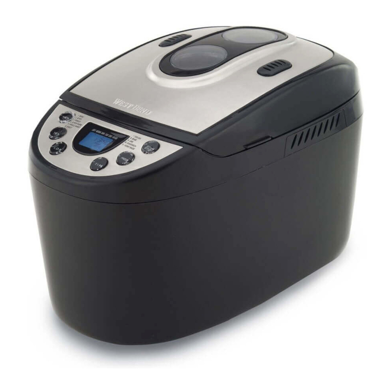 West Bend HI-RISE BREADMAKER User manual