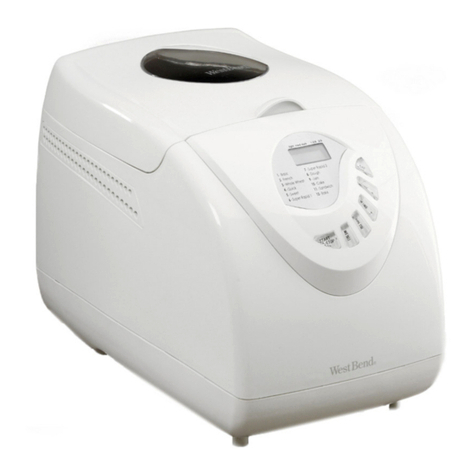 West Bend AUTOMATIC BREAD MAKER User manual