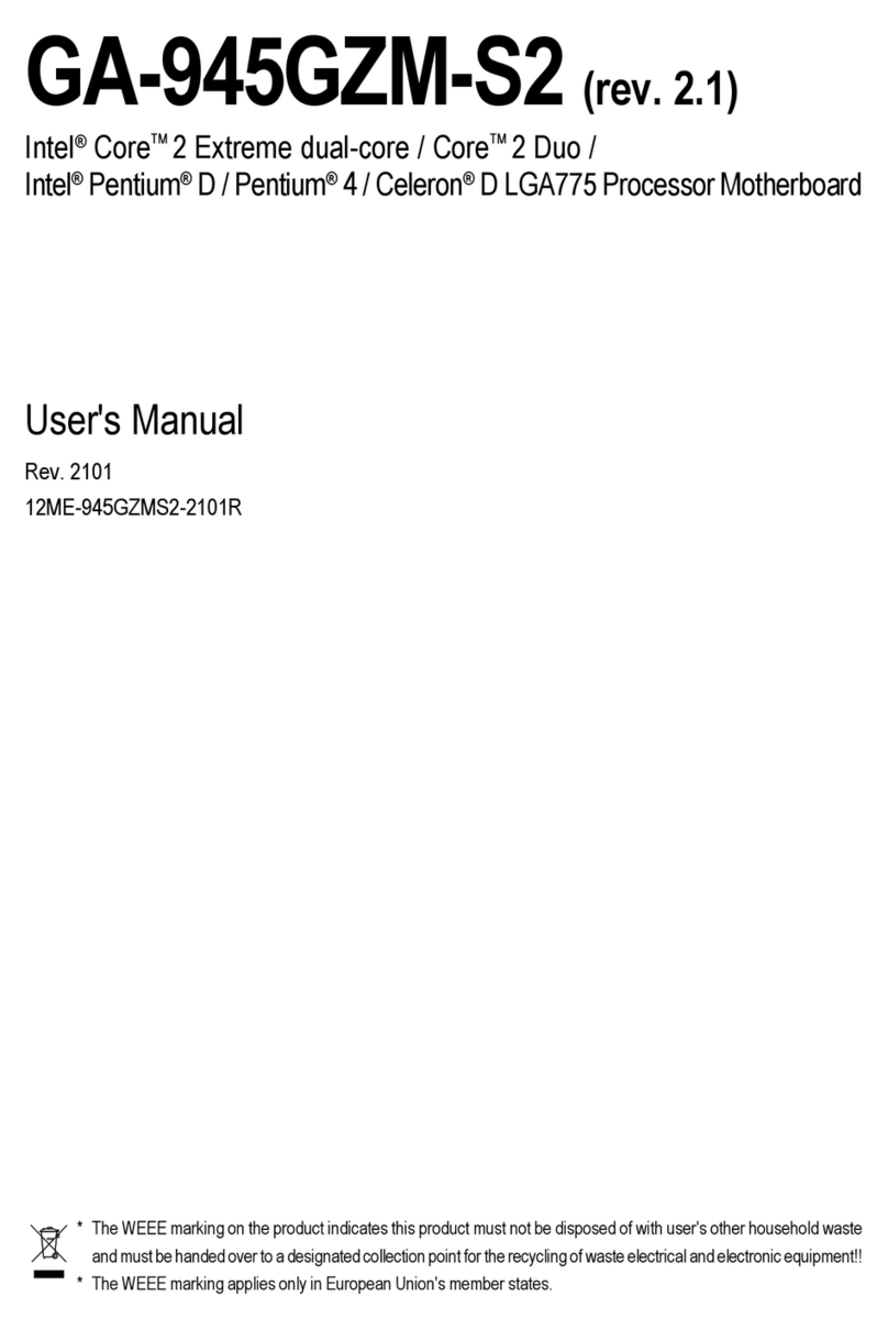 Gigabyte GA-945GZM-S2 user manual