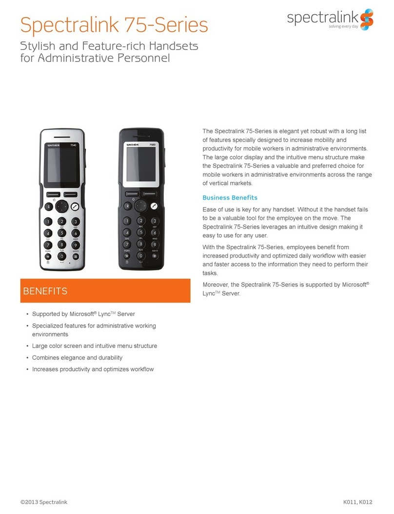 SpectraLink 75-Series Owner's manual