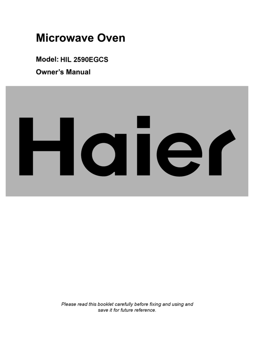Haier HIL 2590EGCS owner's manual