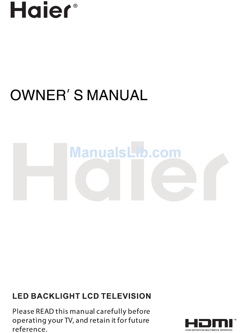 Haier LE26K800 User manual Haier LE26K800 User manual