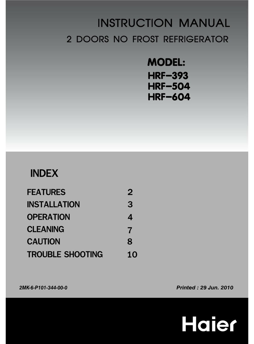 Haier HRF-393 User manual Haier HRF-393 User manual