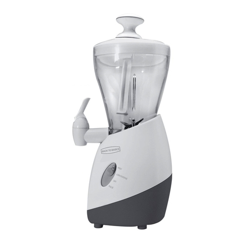 Back to Basics Smoothie Jr. A User manual