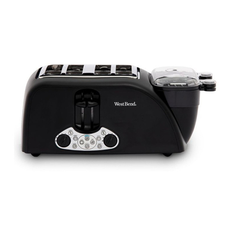 West Bend 4-SLICE EGG & MUFFIN TOASTER User manual West Bend 4-SLICE EGG & MUFFIN TOASTER User manual
