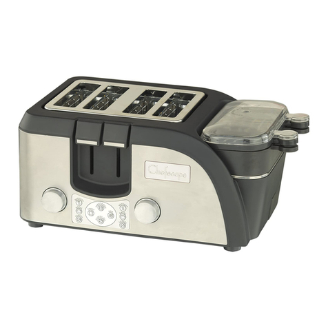ChefScape 4-SLOT EGG & MUFFIN TOASTER instruction manual