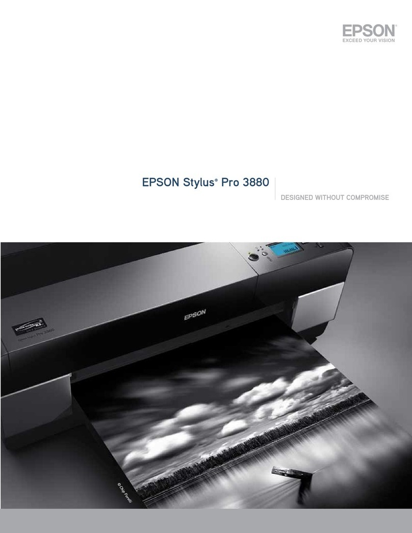 Epson 3880 - Stylus Pro Color Inkjet Printer User manual