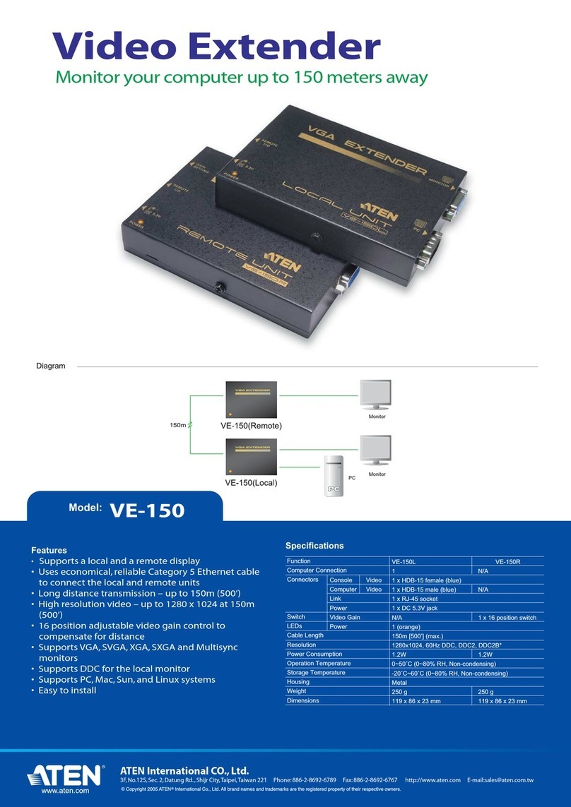 ATEN VE-150 Specifications