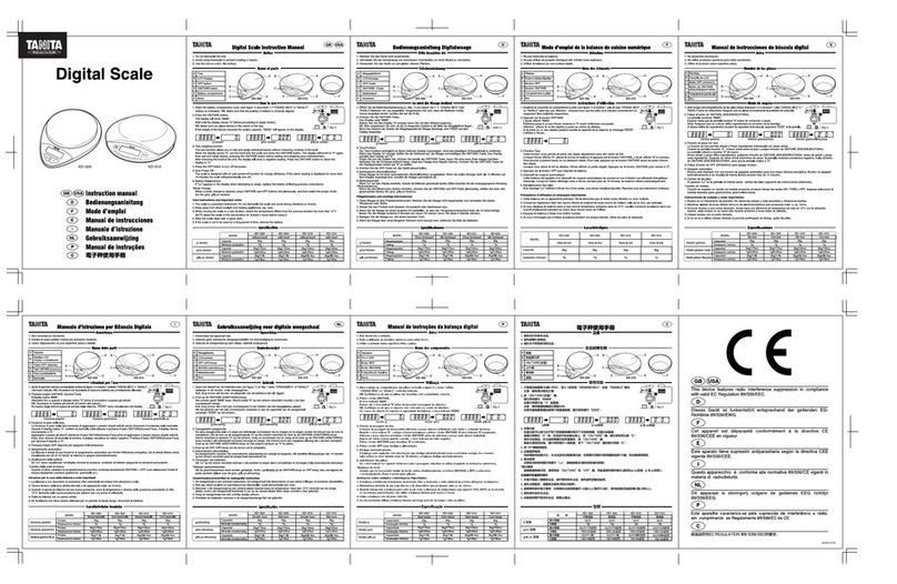 Tanita KD-3010 instruction manual