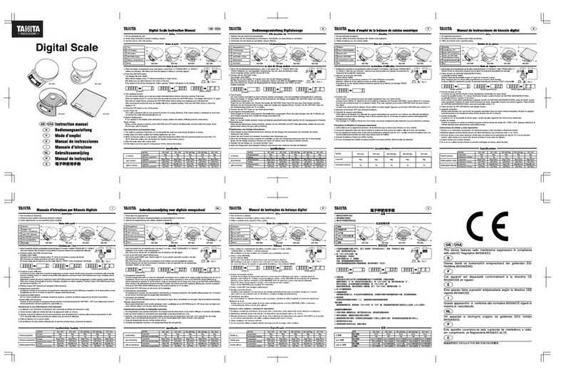 Tanita KD-400 User manual