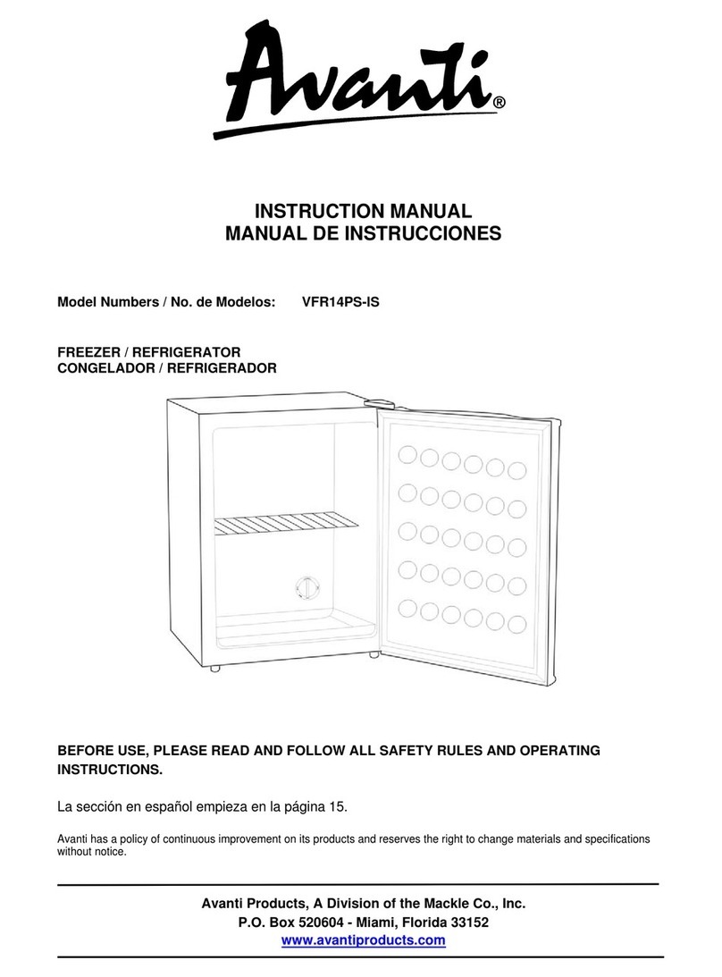 Avanti VFR14PS-IS User manual