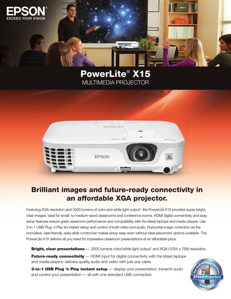 Epson PowerLite X15 User manual