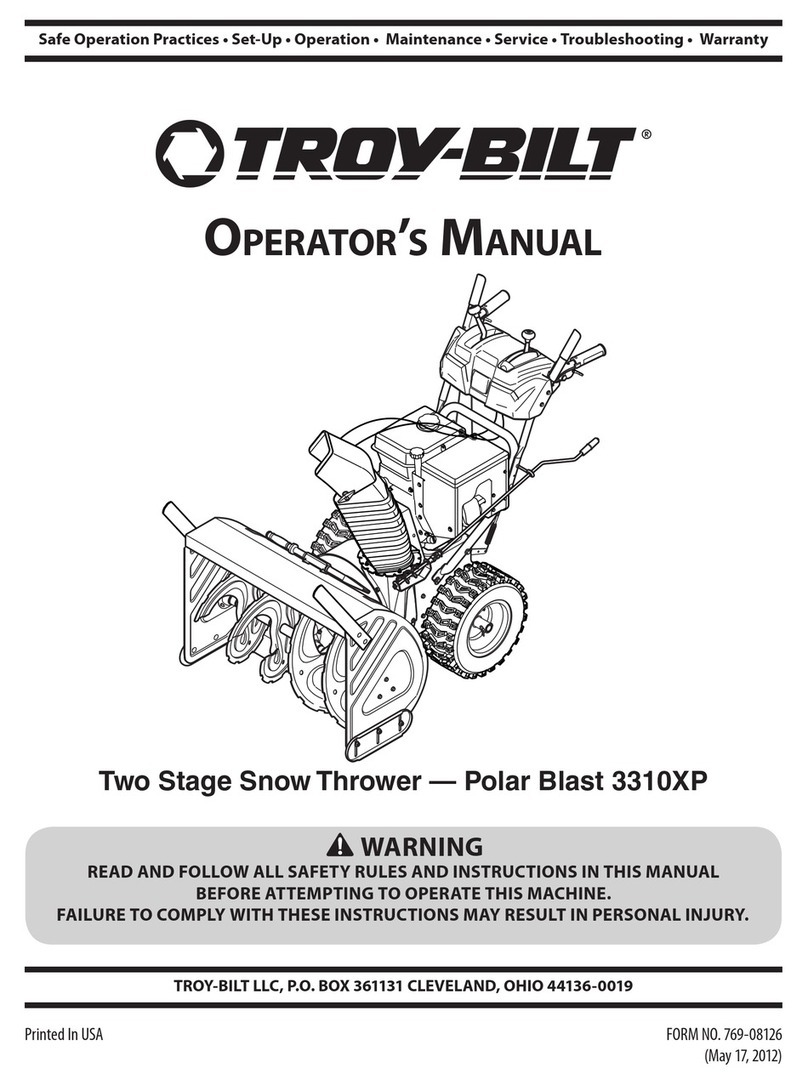 Troy-Bilt Polar Blast 3310 XP User manual