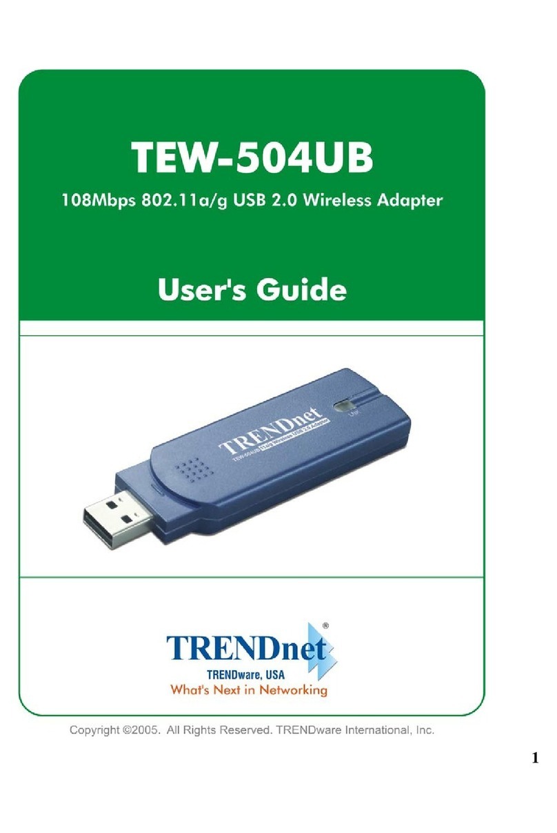 TRENDnet TEW-504UB User manual