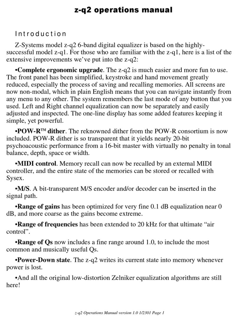 Z Systems z-q2 Operation manual