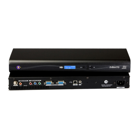 ZeeVee ZvBox 170 Specification sheet